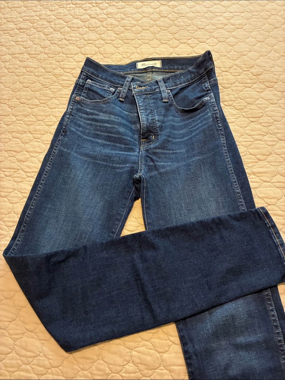 Madewell women's Dark Blue High-Rise Skinny Jeans